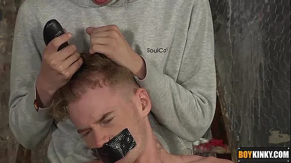 Show Sebastian is about to get his head shaved and face fucked power Tube