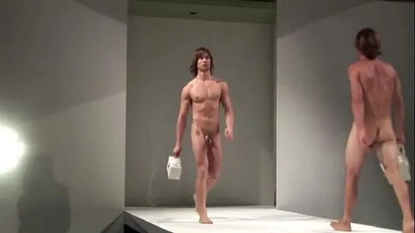 Show Naked hunky men modeling purses power Tube