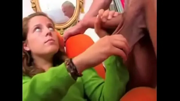 Show step daughter jerks off her power Tube