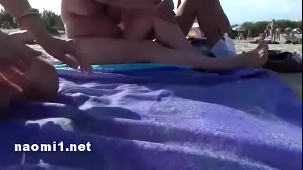 Prikaži public beach cap agde by naomi slut Power Tube