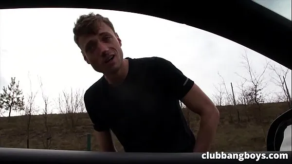 Show Lonely hitchhiker suck and fucks anal for a ride to town power Tube