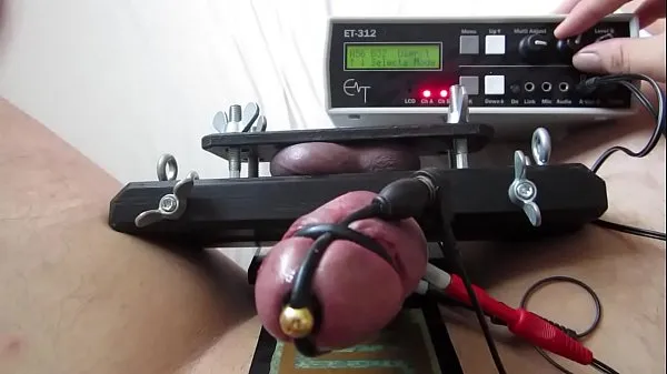 Show E-STIM, BALL VICE & COCK RESTRAINT WITH EROSTEK ET-312B power Tube