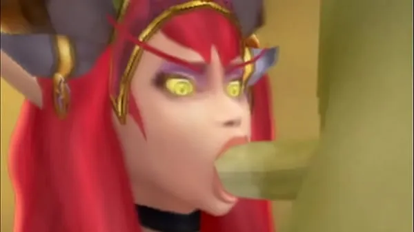 Show World of Warcraft Porn: Alextraza sucking off Orc power Tube