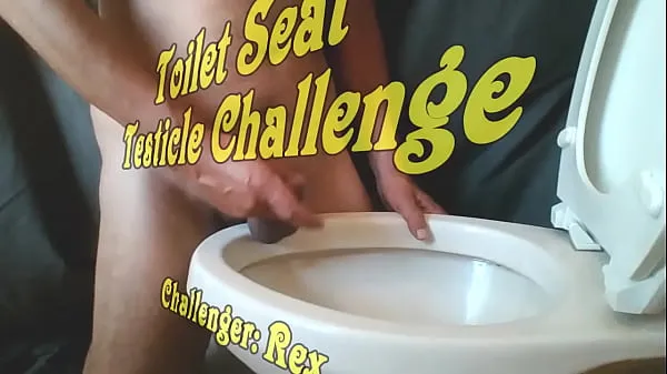 Mostrar Toilet seat challenge: Challenger Rex's testicles tubo de potência