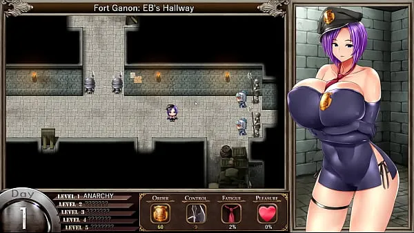 Mostrar Karryn's Prison [jogo RPG Hentai] Ep.1 O novo diretor ajuda o guarda a se masturbar no chão tubo de potência