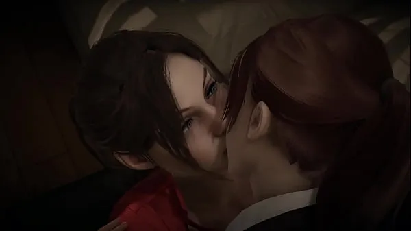 Hiển thị Resident Evil Double Futa - Claire Redfield (Remake) and Claire (Revelations 2) Sex Crossover ống điện