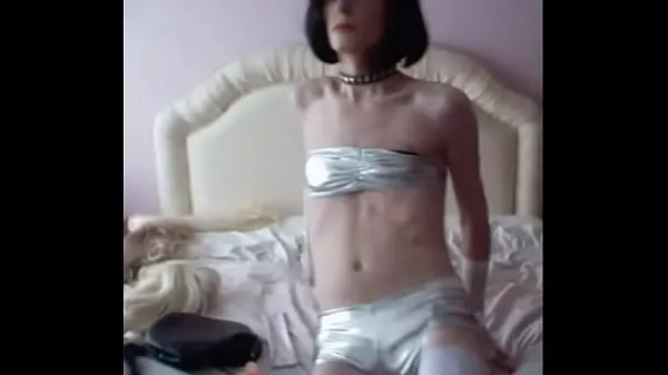 Tunjukkan Sandracduk sissy crossdresser poses Tiub kuasa