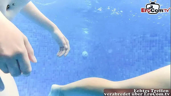 Toon German 18yo teen amateur threesome mff underwater outdoor eindbuis