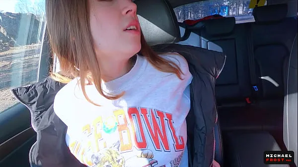 Show Real Russian Teenager Hitchhiker Girl Agreed to Make DeepThroat Blowjob Stranger for Cash and Swallowed Cum - MihaNika69 and Michael Frost power Tube