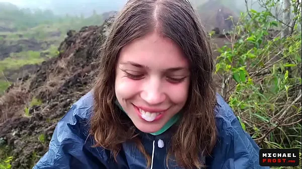 Show The Riskiest Public Blowjob In The World On Top Of An Active Bali Volcano - POV power Tube
