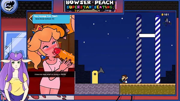 Εμφάνιση SWG Super Mario Bowser X Peach Superstar Sexting power Tube
