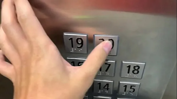 عرض Sex in public, in the elevator with a stranger and they catch us أنبوب الطاقة